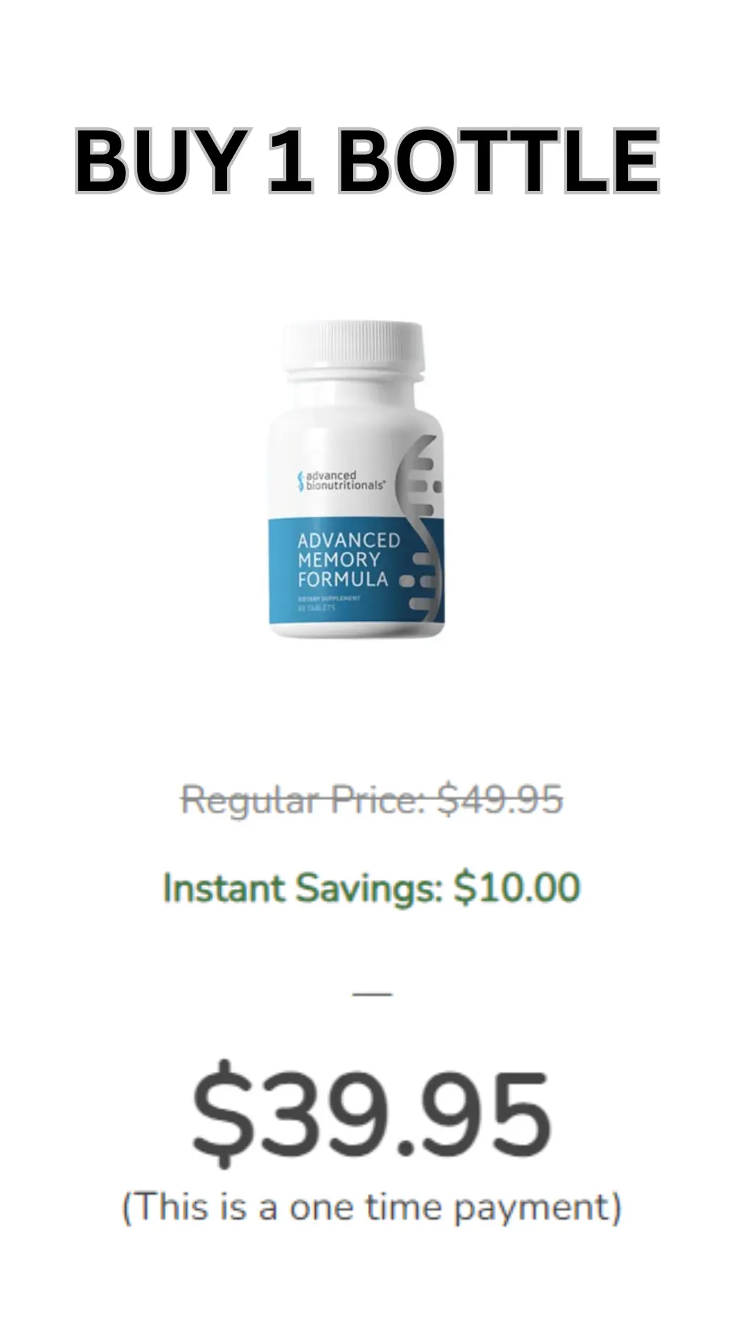 Buy Advanced Memory Formula 1 Bottle